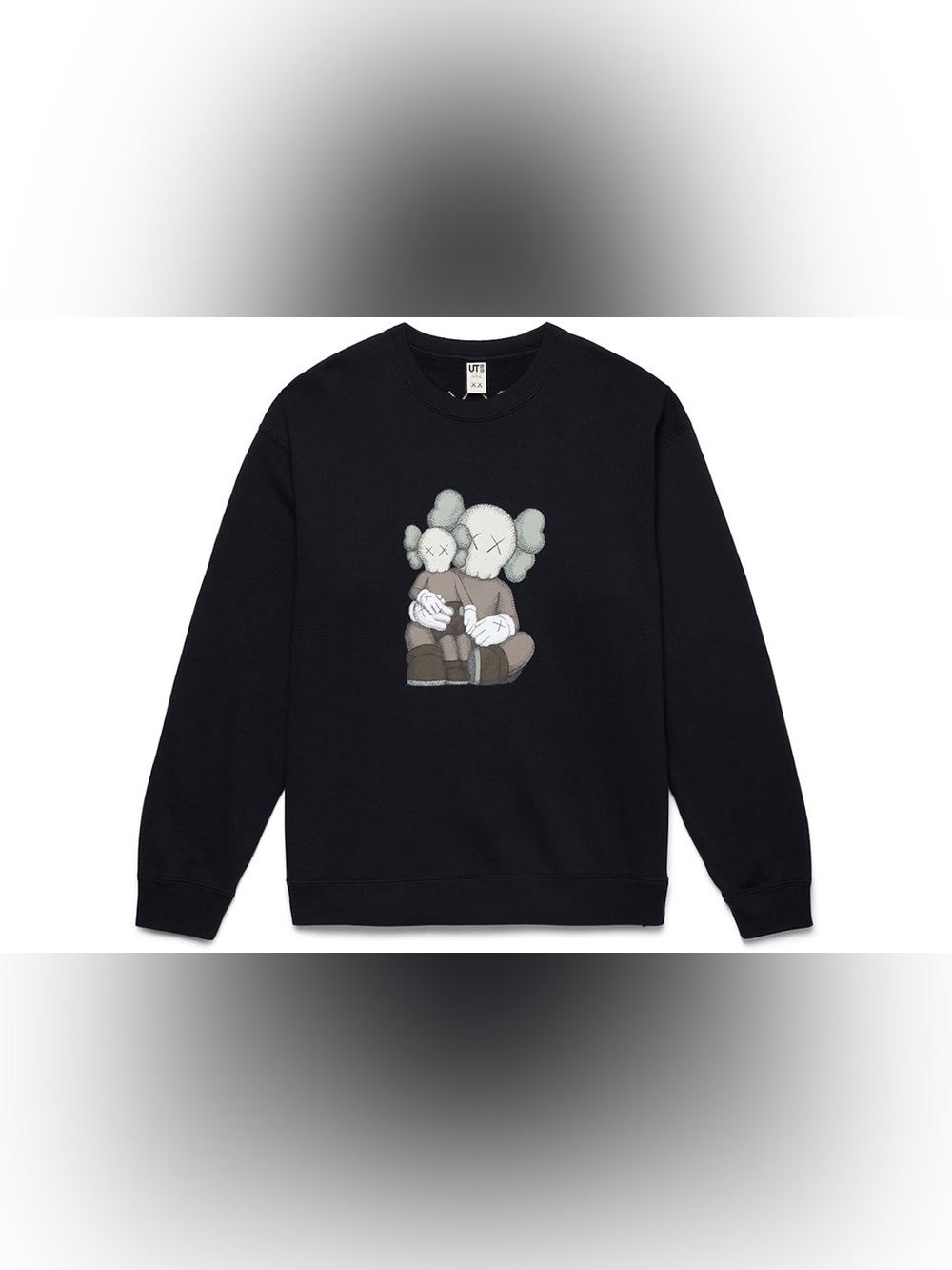 KAWS x Uniqlo Longsleeve Sweatshirt Black Xs NWT